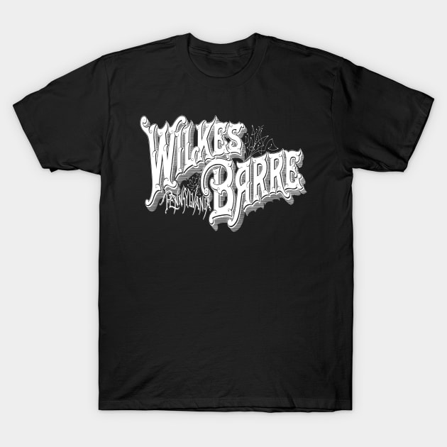 Vintage Wilkes-Barre, PA T-Shirt by DonDota